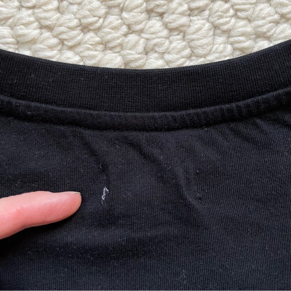 DL1961 black cropped cotton t-shirt - Picture 9 of 9